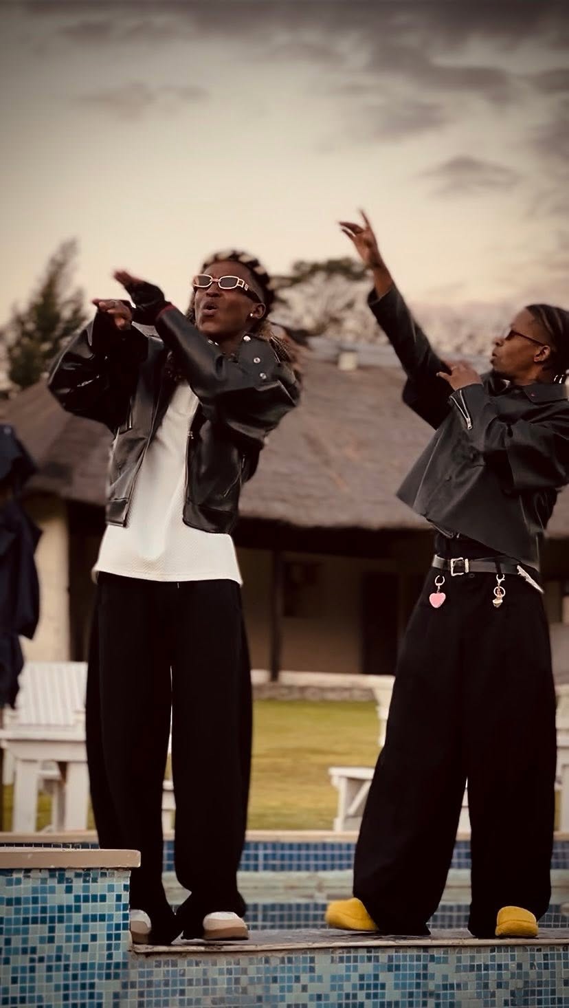 Behind the scenes on a Sqiniseko SqinQ music video shoot